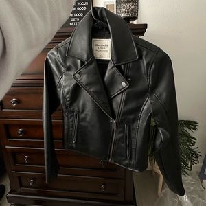 Abercrombie leather jacket